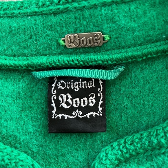 Original Boos 100% New Wool Kelly Green Button Up Cardigan Jacket Euro 42 US 8 - Picture 8 of 15